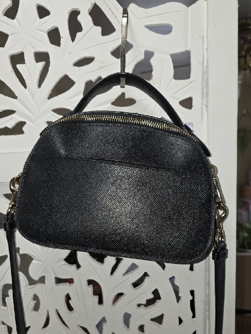 Coach Black Pebbled Leather Mini Dome Crossbody - Picture 2 of 11